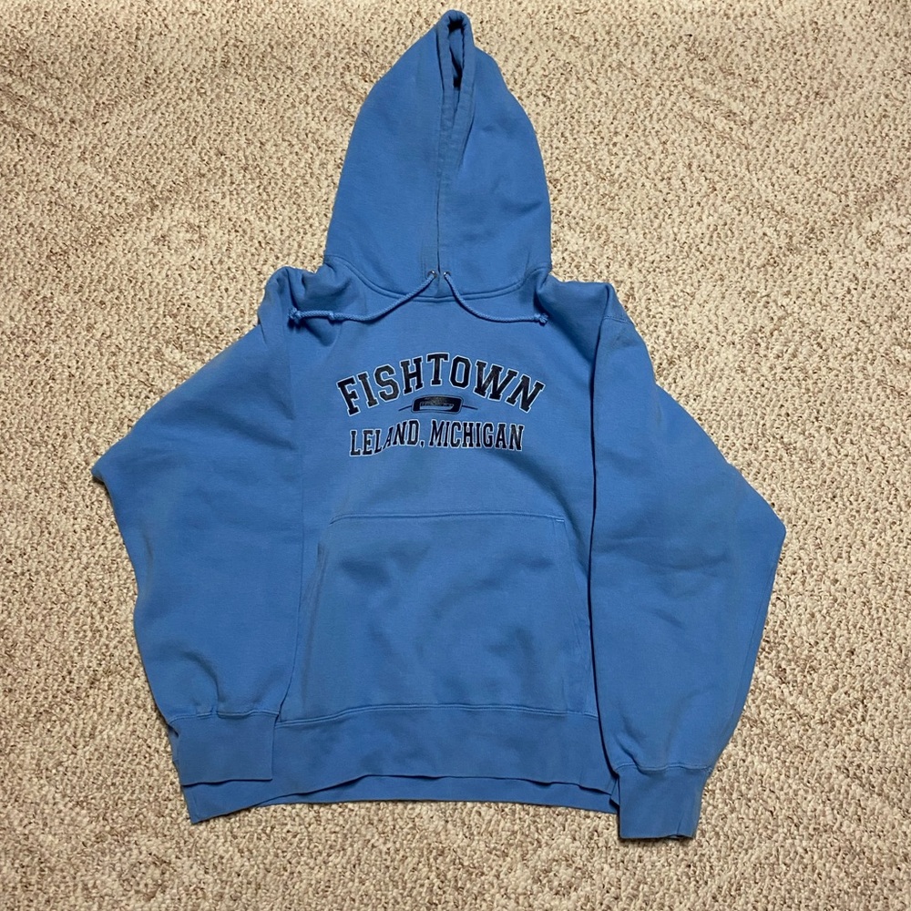Vintage Fishtown Leeland, Michigan Hoodie